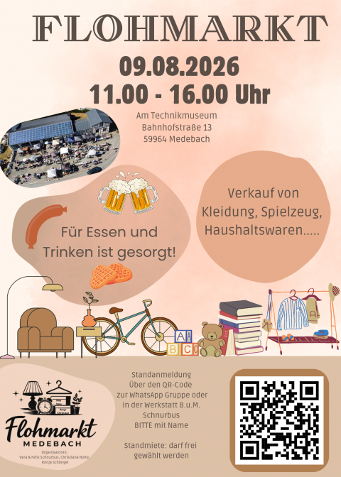 Veranstaltung: Flohmarkt - Am Technikmuseum in Medebach 